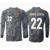 Camiseta Portugal Diogo Costa #22 Portero Segunda Equipación Replica Eurocopa 2024 mangas largas